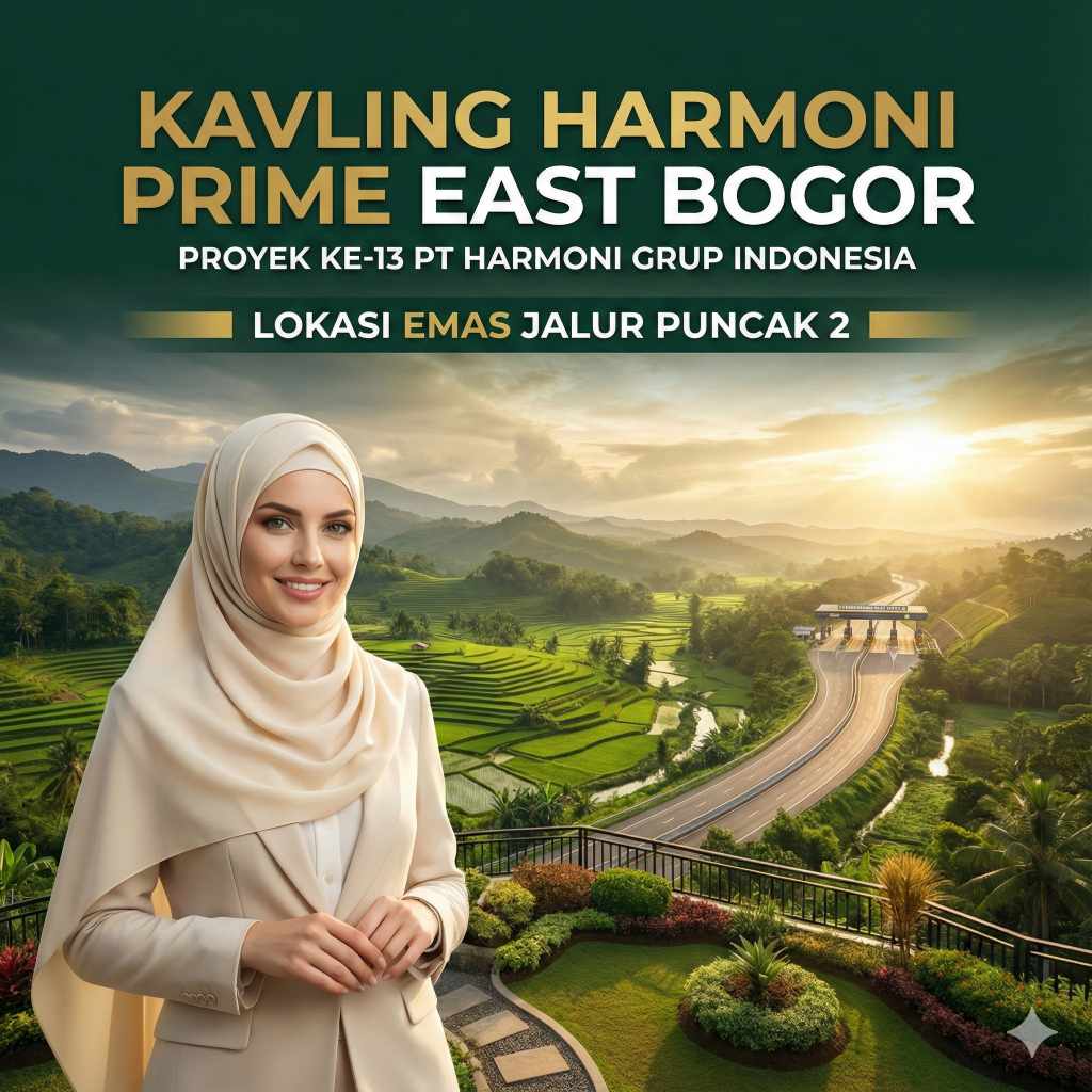 Prime East Bogor - Kavling SHM Pecah Sertifikat di Puncak 2 Bogor Dekat Tol Citeureup