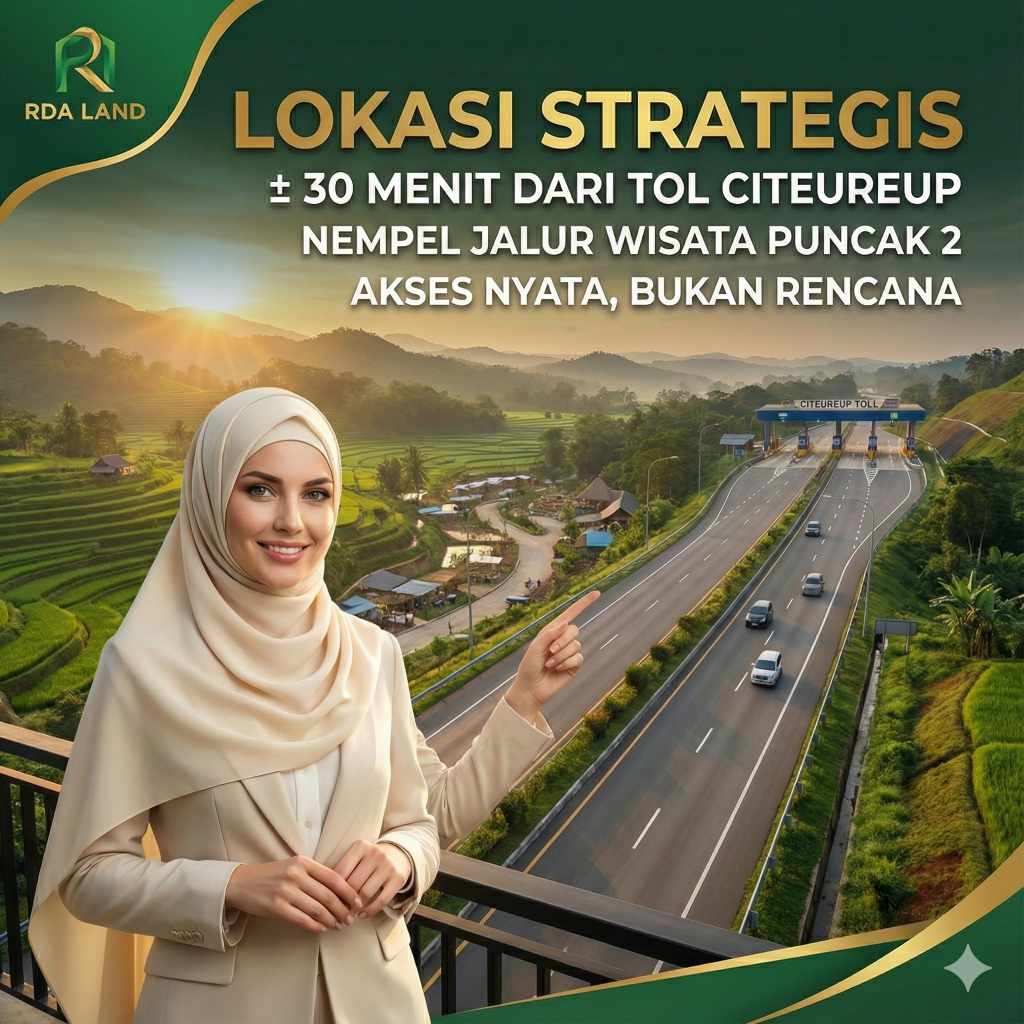 Lokasi Prime East Bogor di Puncak 2 Bogor Dekat Tol Citeureup